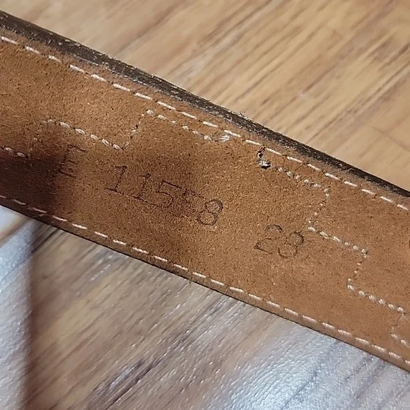 Nocona Copper & Leather Belt 28 - Picture 4 of 12